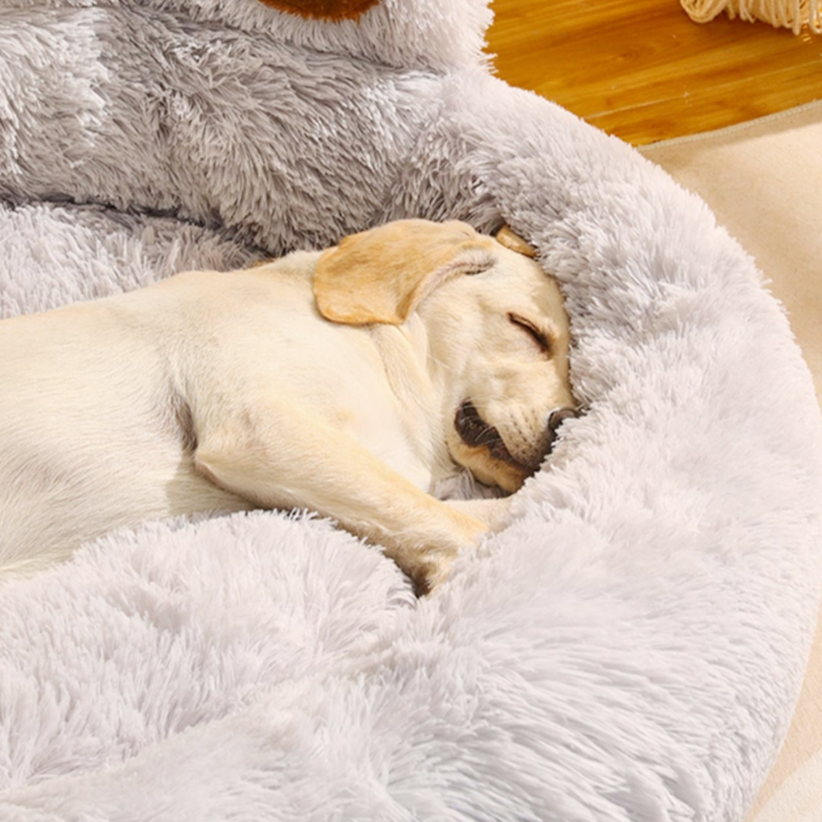 PamperedPups™ - #1 Top-Rated Anti-Anxiety Calming Donut Bed for Cats and Dogs