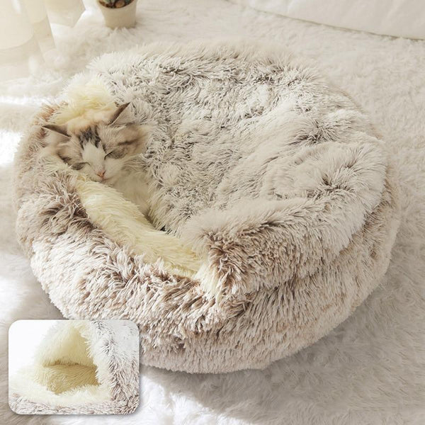 BurrowBuddy™ - #1 Best-Selling Plush Cave Bed For Cats and Small Dogs
