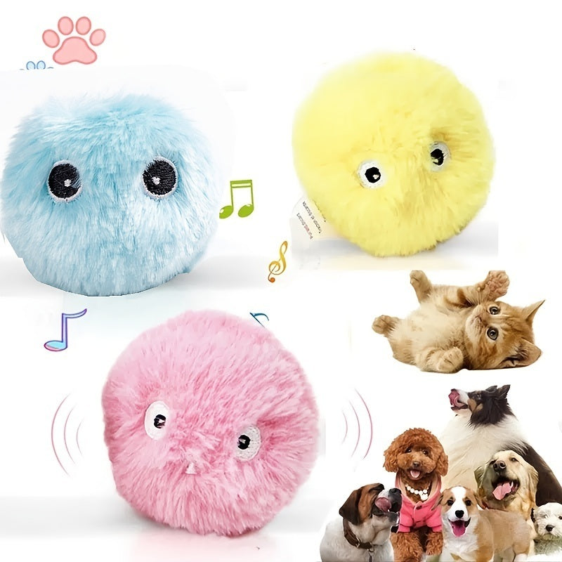 Interactive Smart Cat Toy with Electric Plush Ball and Catnip