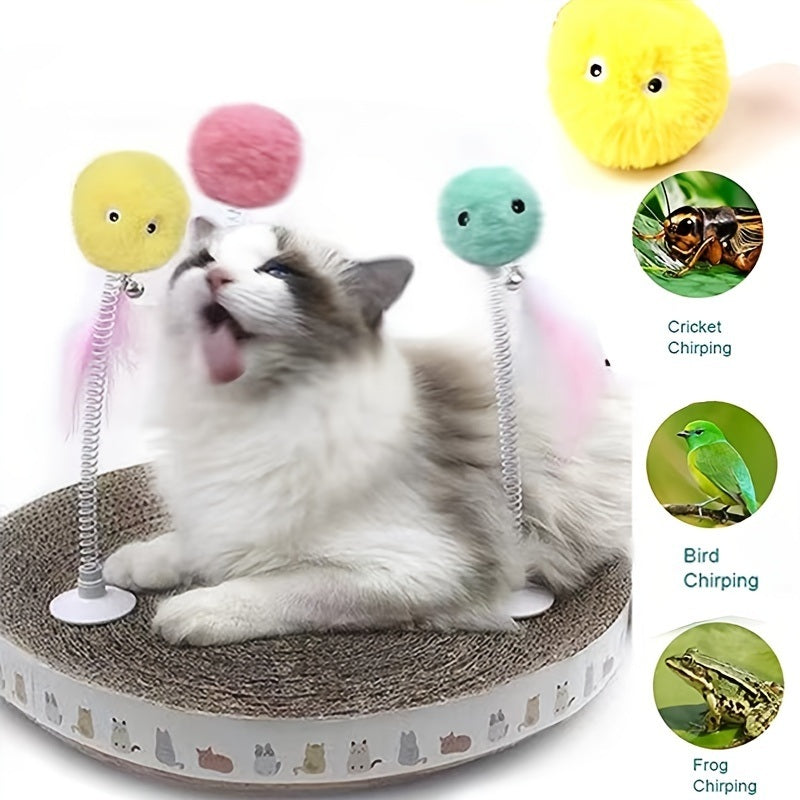 Interactive Smart Cat Toy with Electric Plush Ball and Catnip