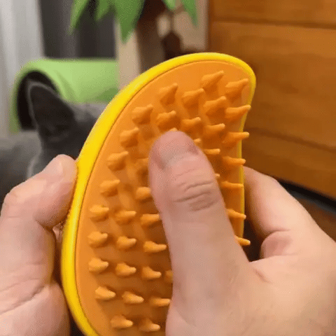 FuzzBuster™ - #1 Best-Selling 3-in-1 Steam, Massage & Grooming Hair Removal Brush for Cats and Dogs