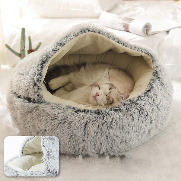 BurrowBuddy™ - #1 Best-Selling Plush Cave Bed For Cats and Small Dogs