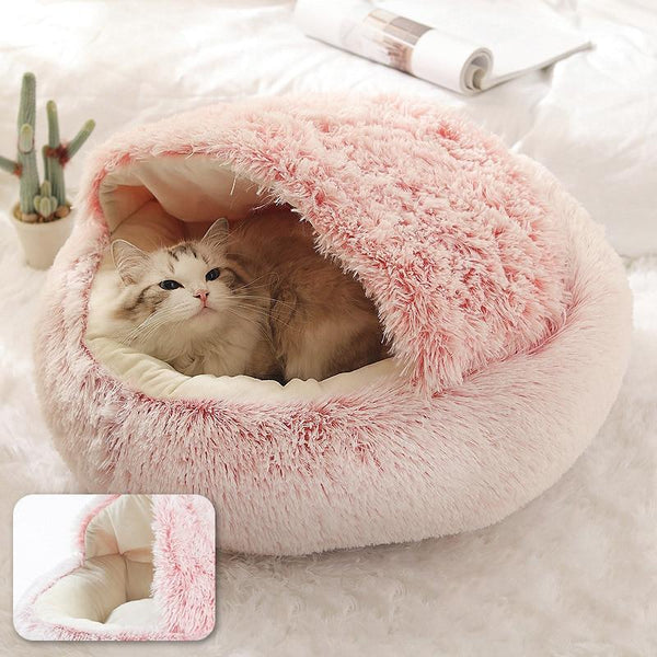 BurrowBuddy™ - #1 Best-Selling Plush Cave Bed For Cats and Small Dogs