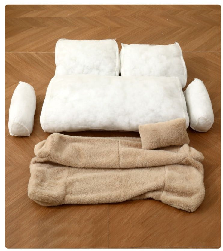 PamperedPups™ - Luxurious, Plush, Anti-Anxiety Sofa Couch for Cats and Dogs