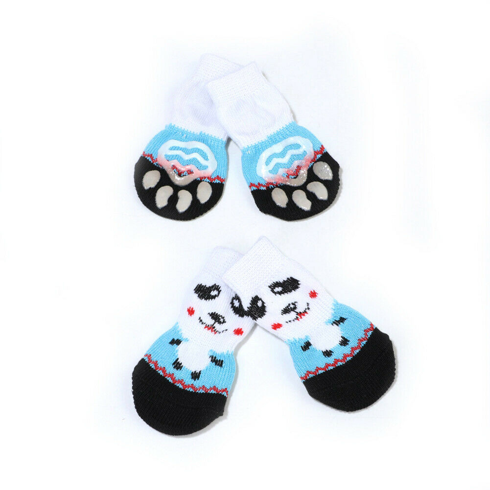 PamperedPups™ - Grippy, Non-Slip Dog and Cat Socks x4