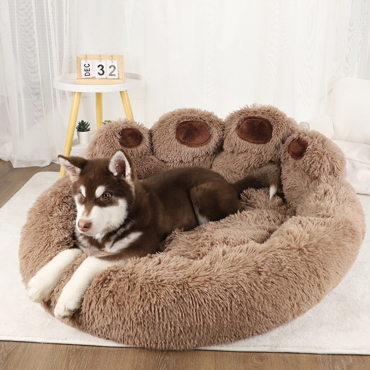 PamperedPups™ - #1 Top-Rated Anti-Anxiety Calming Donut Bed for Cats and Dogs
