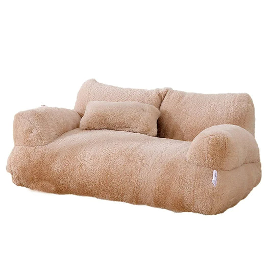 PamperedPups™ - Luxurious, Plush, Anti-Anxiety Sofa Couch for Cats and Dogs
