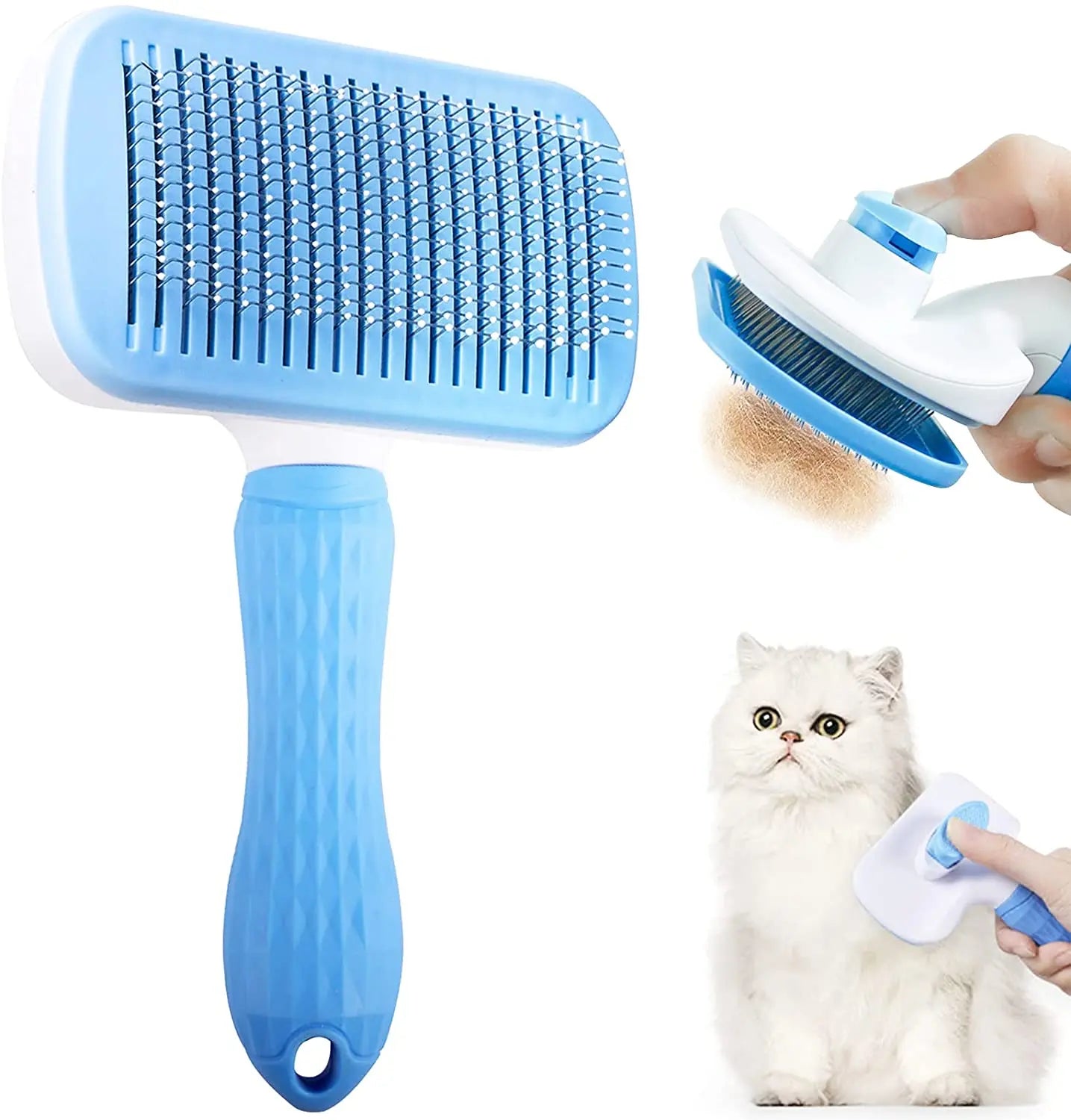 Easy Clean Dog and Cat Hair Grooming Brush