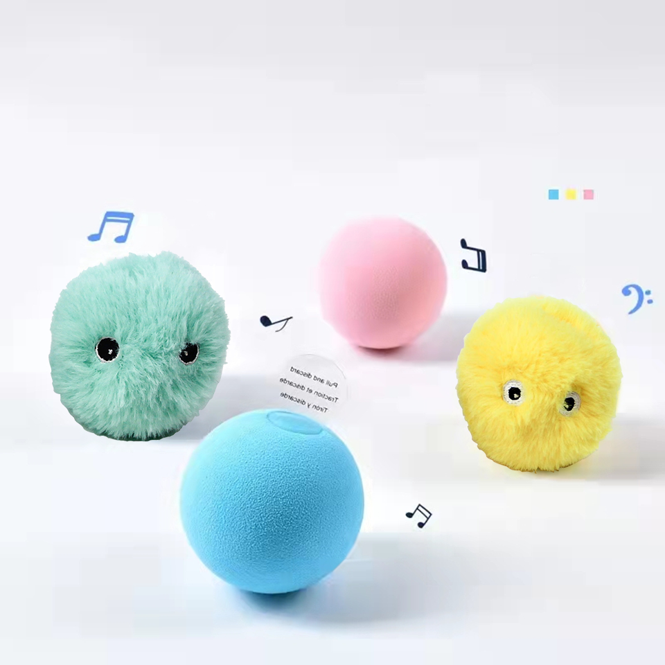 Interactive Smart Cat Toy with Electric Plush Ball and Catnip