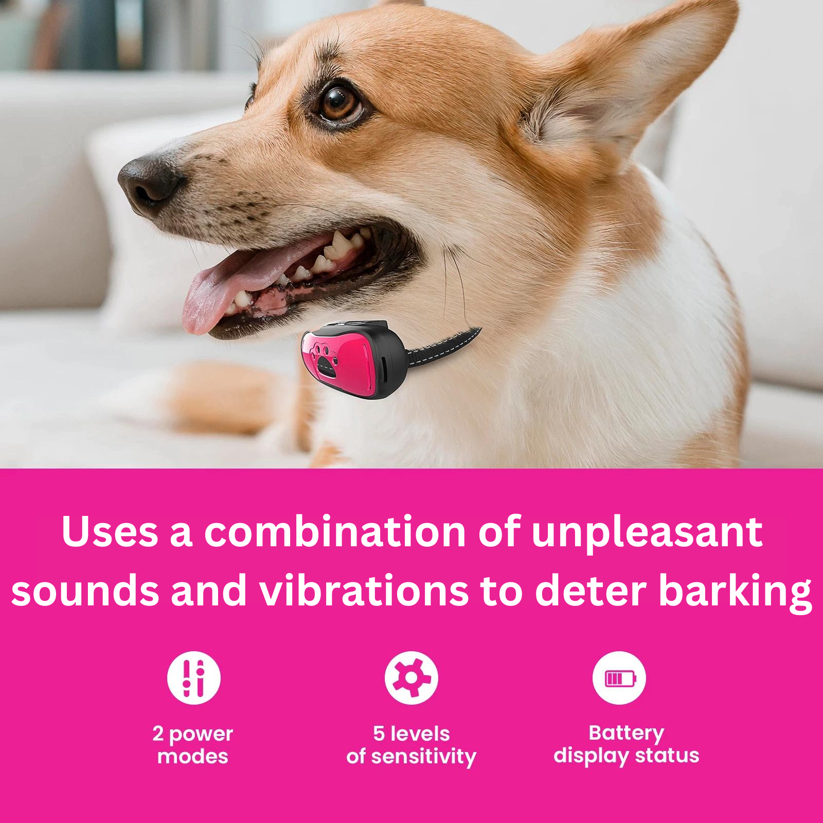 No Shock Anti Barking Rechargeable Smart Dog Training 7