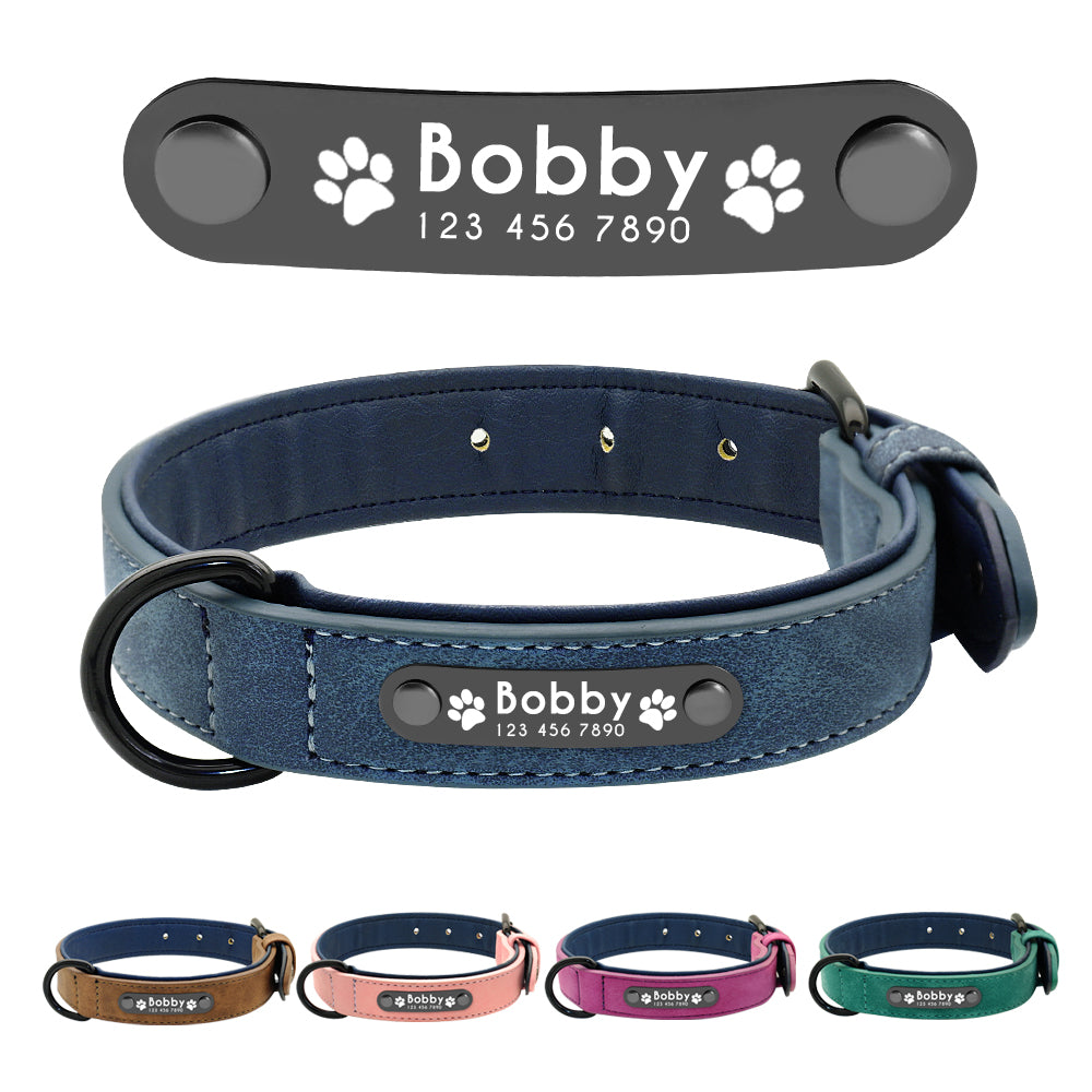 Personalized leather dog collars and clearance leashes